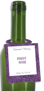 Pinot Noir Wine Bottle Tags